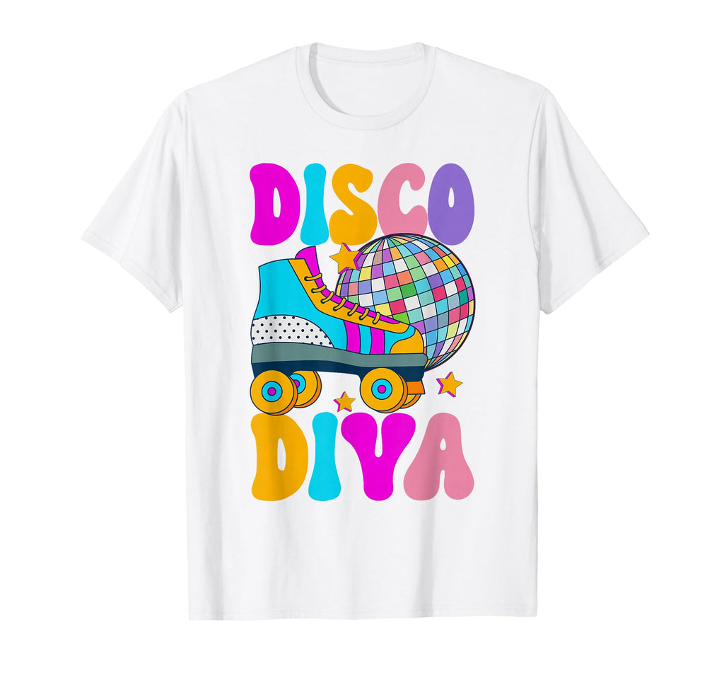 Roller Skating Disco Diva Skate 70S T-Shirt - Trendy Graphic for Adults - T-Shirt, Sweatshirt, Hoodie
