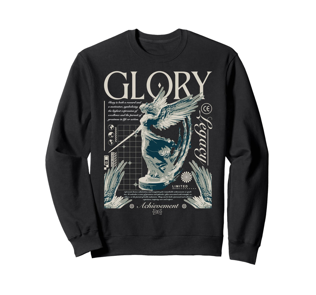 Y2K Glory Bold Urban Graffiti Sweatshirt - Unique Graphic Men Women - T-Shirt, Sweatshirt, Hoodie