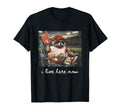 I Live Here Now Baseball Raccoon Meme T-Shirt - Unique Graphic for Adults - T-Shirt, Sweatshirt, Hoodie