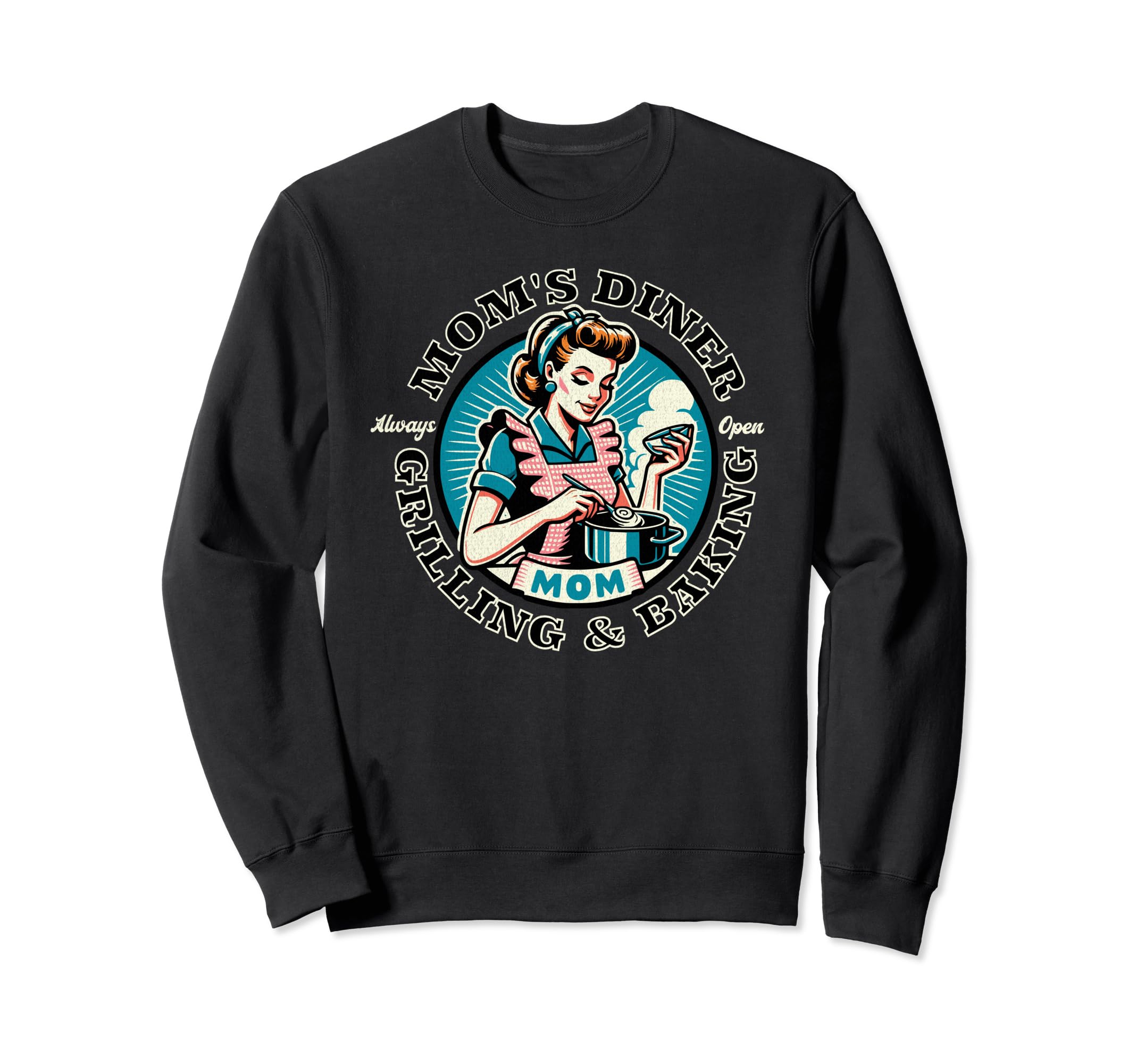 Moms Diner Sweatshirt - Aesthetic Graphic Men Women - T-Shirt, Sweatshirt, Hoodie