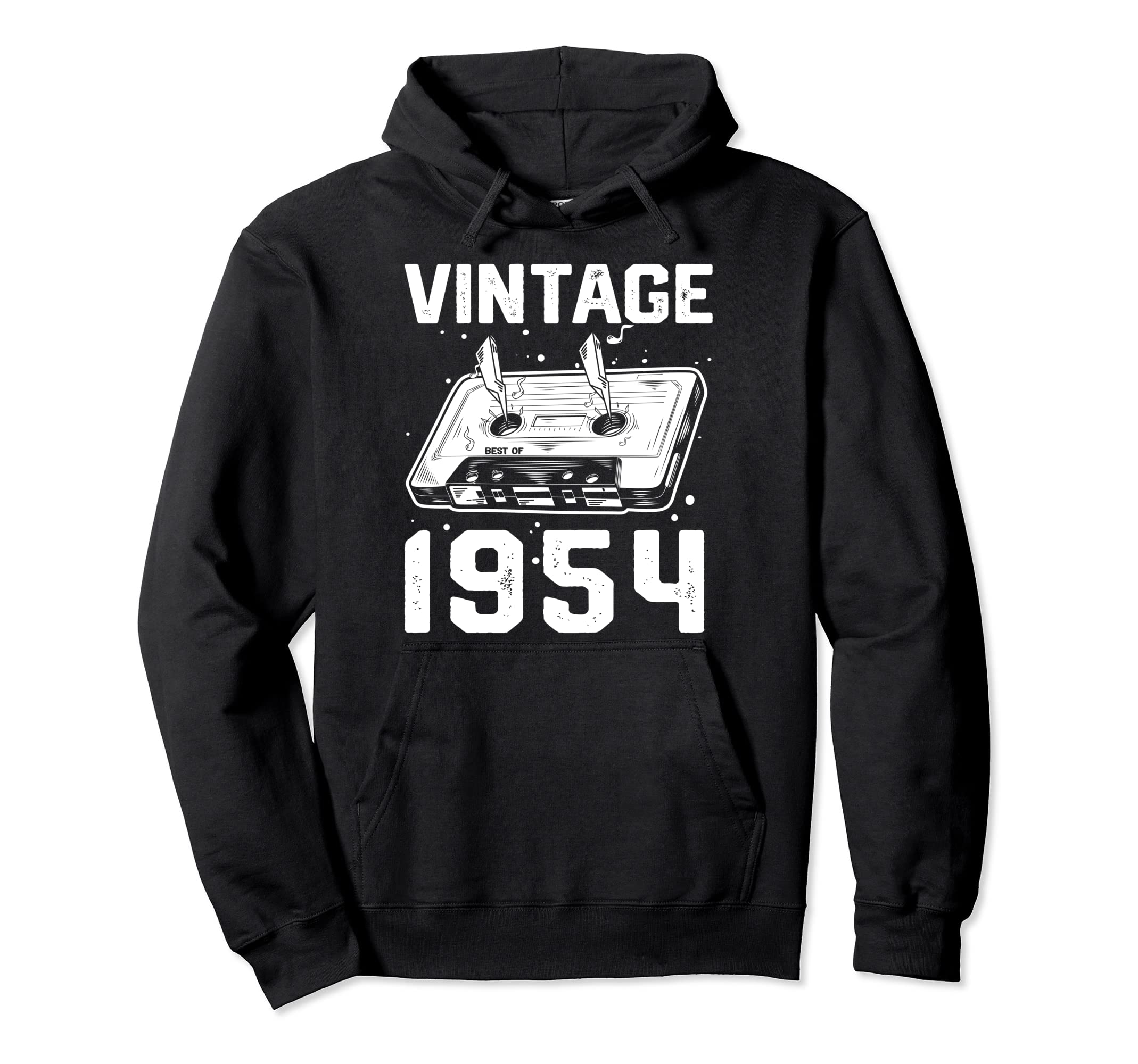 Birthday Best 1954 Bday 1954 Cassette Hoodie - Casual Everyday Wear Unisex - T-Shirt, Sweatshirt, Hoodie