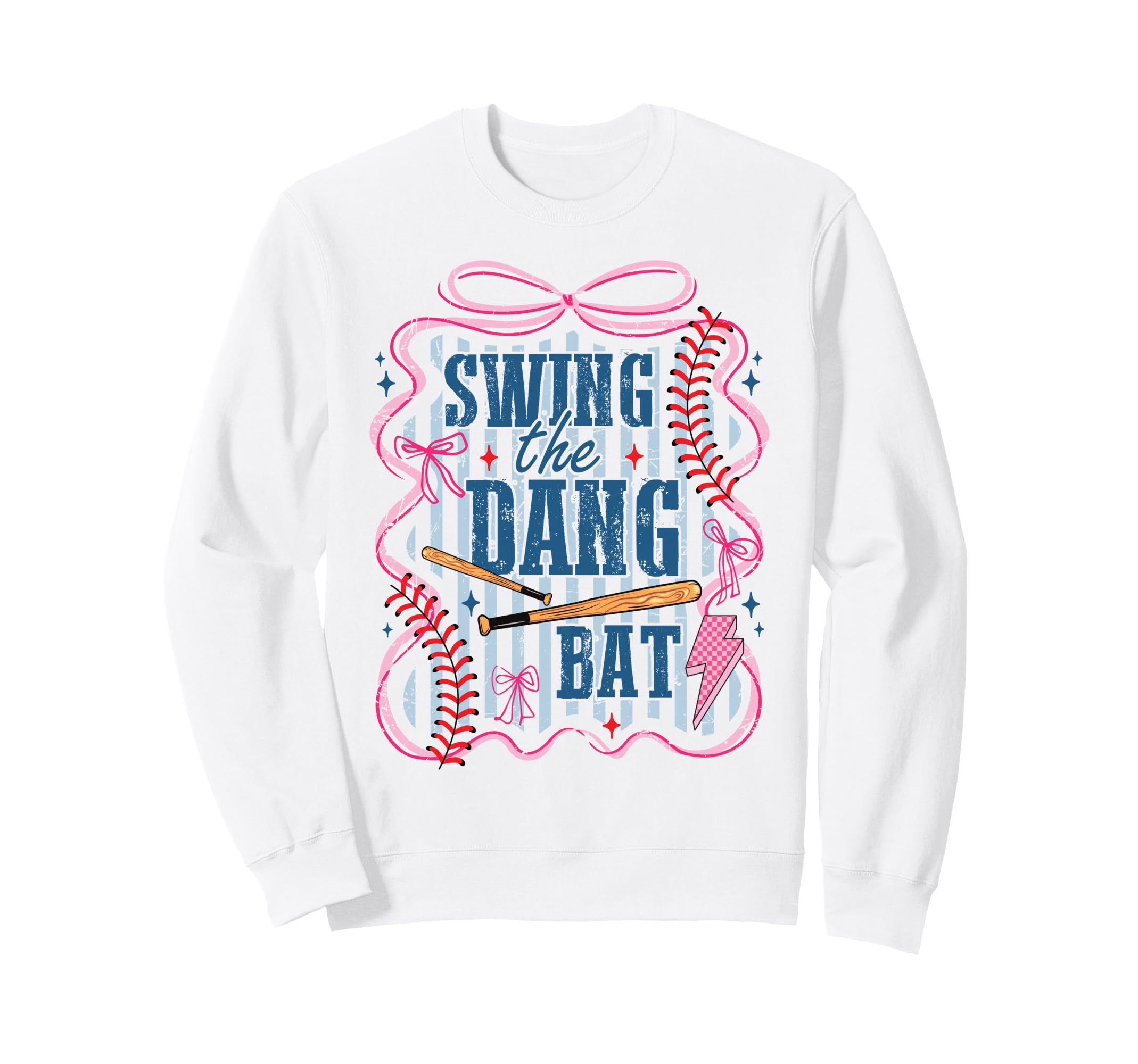 Swing Dang Bat Baseball Season Game Sweatshirt - Minimalist Print Unisex - T-Shirt, Sweatshirt, Hoodie