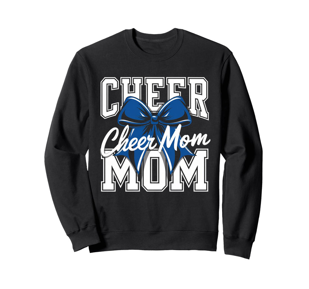 Cheer Mom Mother Bow Cheerleader Game Sweatshirt - Graphic Print Unisex - T-Shirt, Sweatshirt, Hoodie