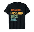 Amazing Husband Since 2011 15Th Wedding T-Shirt - Trendy Graphic Men Women - T-Shirt, Sweatshirt, Hoodie