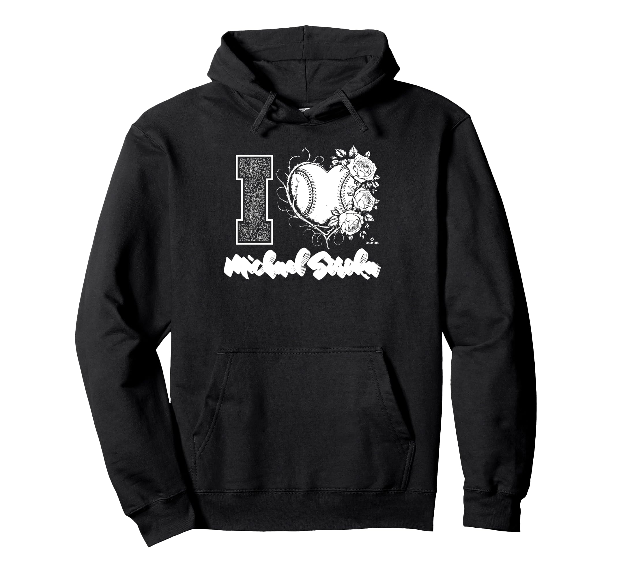 I Heart Baseball Stitch Michael Soroka Hoodie - Novelty Apparel Unisex - T-Shirt, Sweatshirt, Hoodie