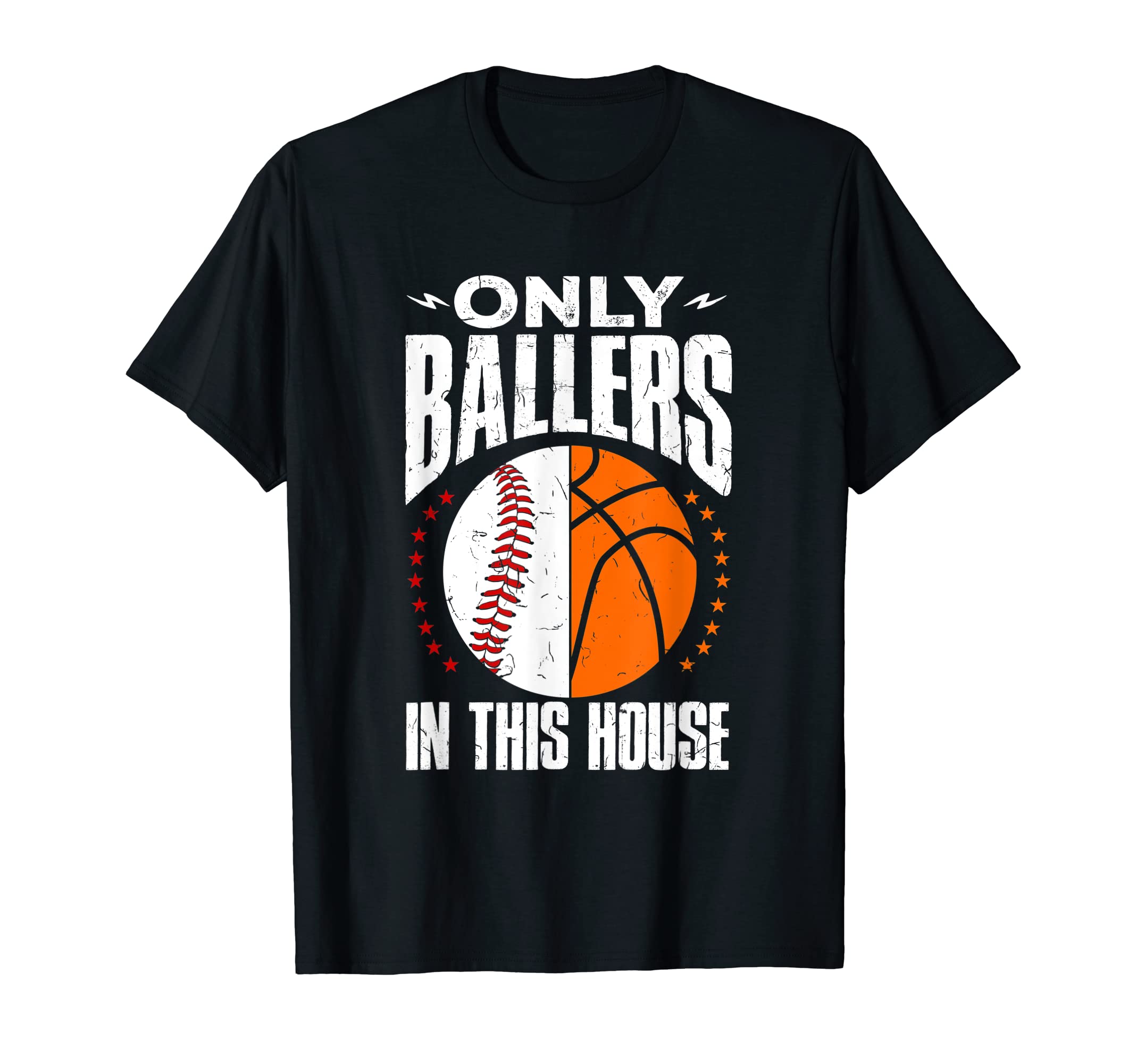 Only Ballers Ball Mom Dad Basketball T-Shirt - Minimalist Print Men Women - T-Shirt, Sweatshirt, Hoodie