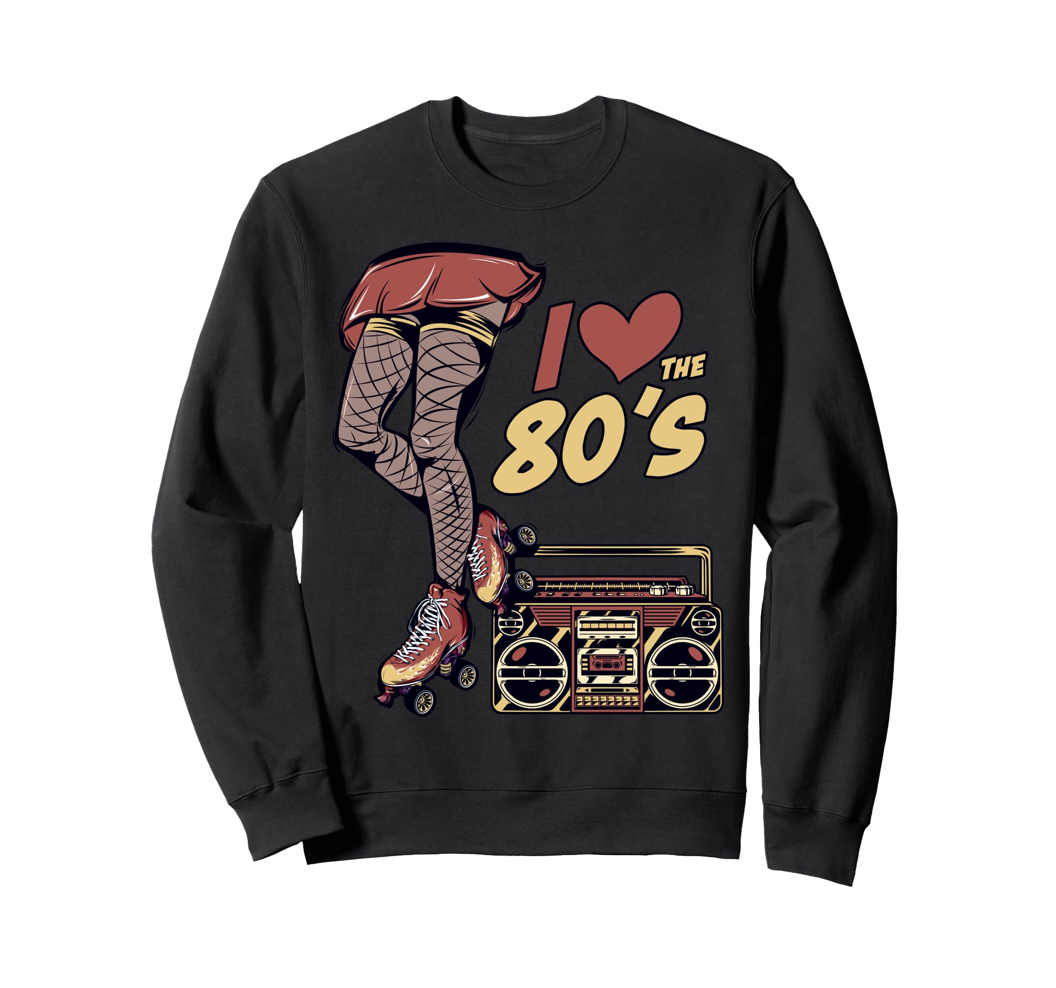 Rollerskates Funny 80S Roller Disco Sweatshirt - Unique Graphic Men Women - T-Shirt, Sweatshirt, Hoodie