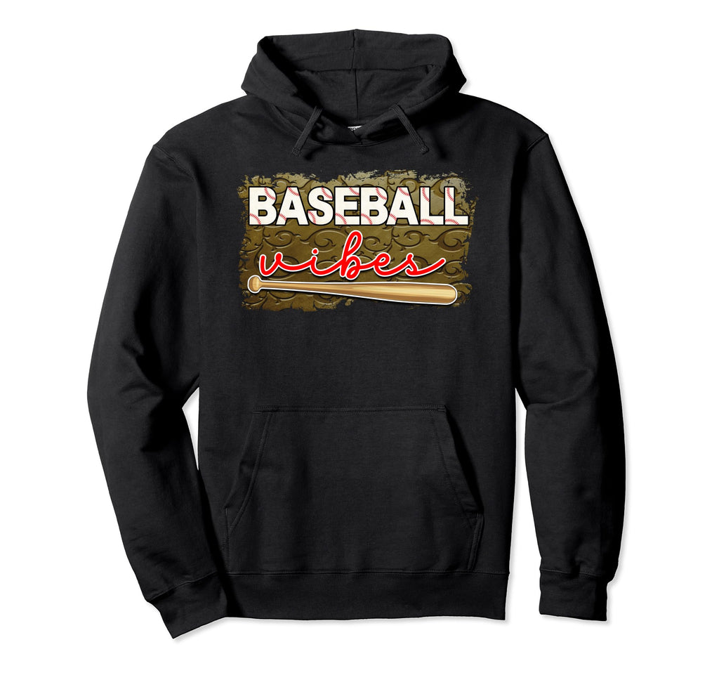 Baseball Vibes Is Baseball Mom Is Proud Hoodie - Unique Graphic Unisex - T-Shirt, Sweatshirt, Hoodie