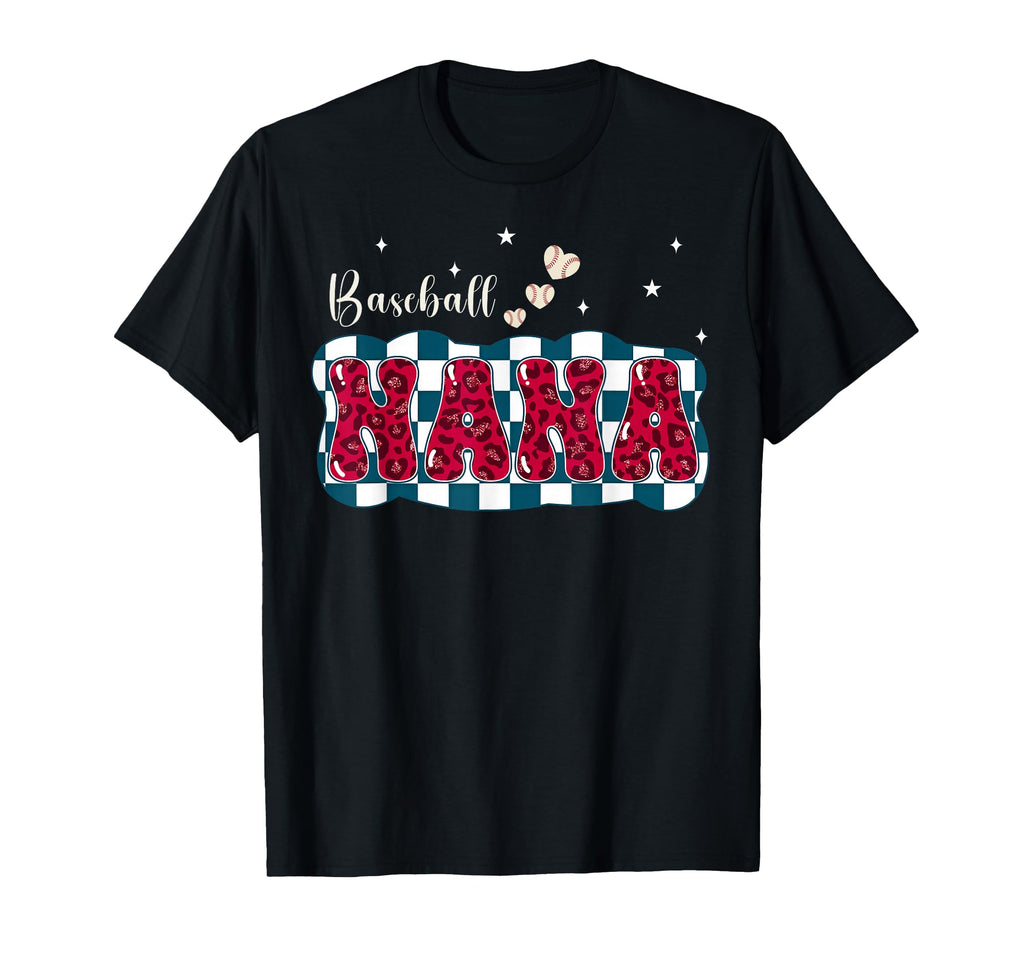 Baseball Nana Gigi Grandma Heart T-Shirt - Custom Art Print Men Women - T-Shirt, Sweatshirt, Hoodie