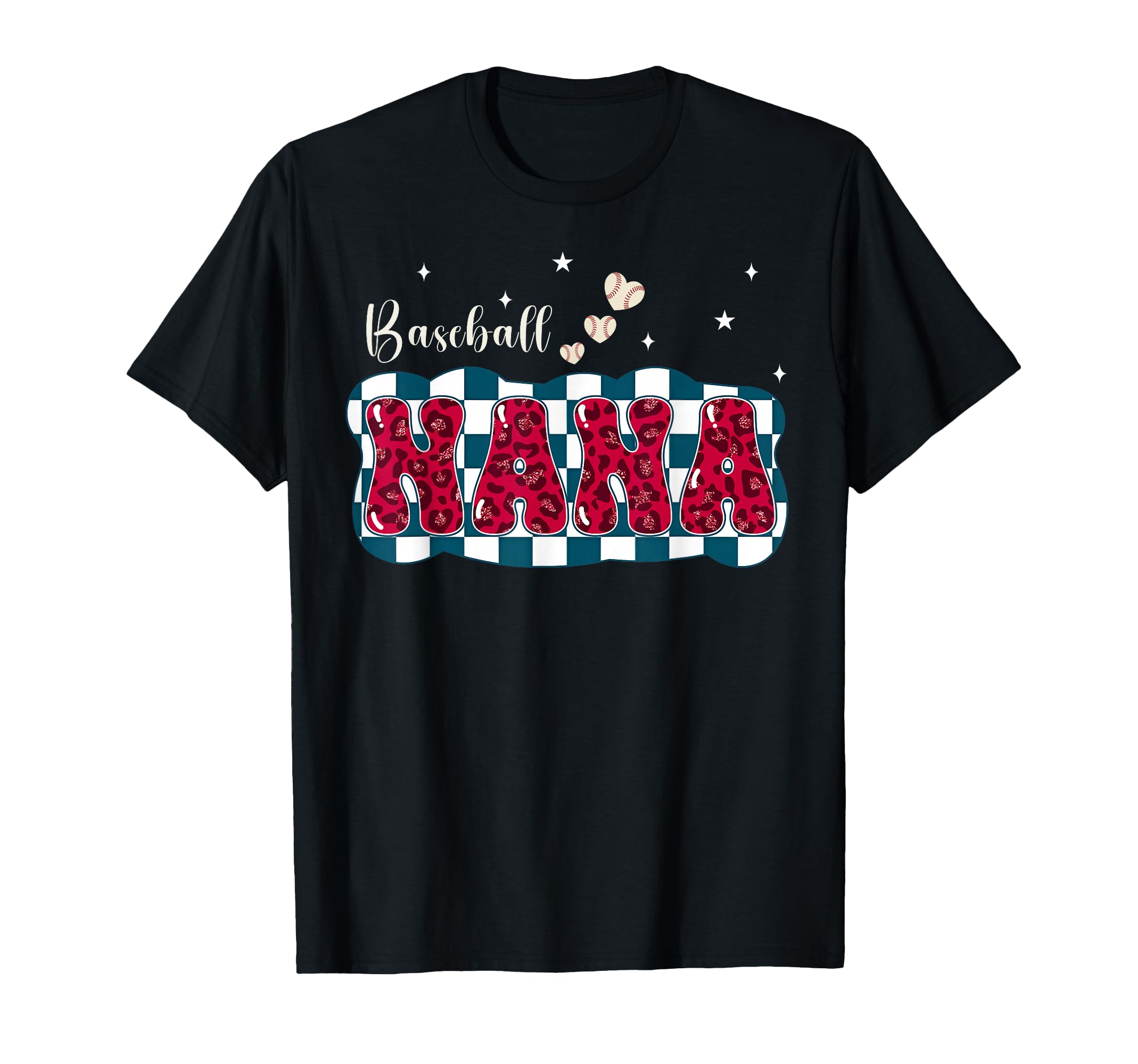 Baseball Nana Gigi Grandma Heart T-Shirt - Custom Art Print Men Women - T-Shirt, Sweatshirt, Hoodie