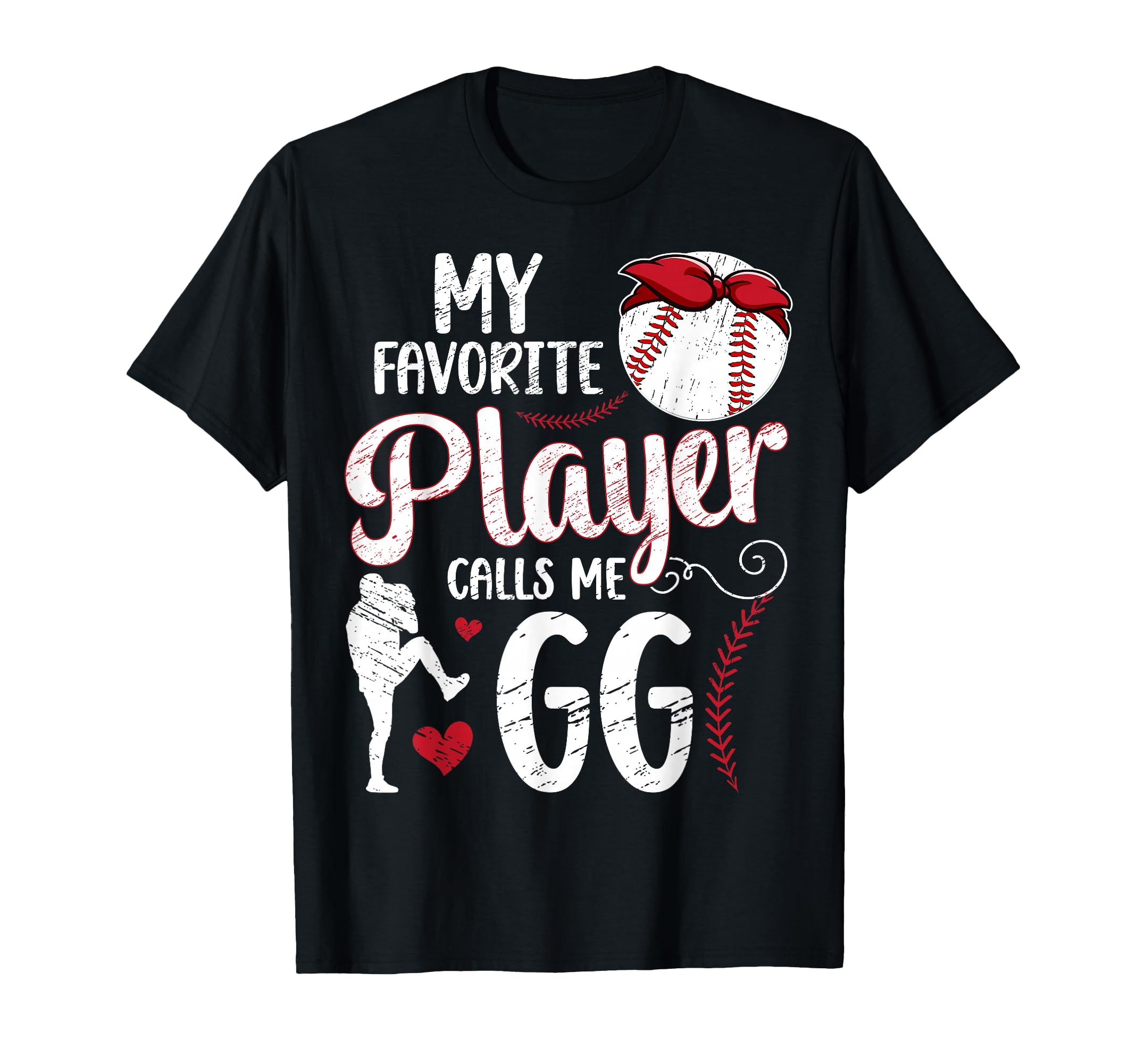My Favorite Baseball Player Gg Baseball T-Shirt - Unique Graphic Men Women - T-Shirt, Sweatshirt, Hoodie