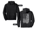 Distressed American Flag Hoodie - Casual Everyday Wear Men Women - T-Shirt, Sweatshirt, Hoodie