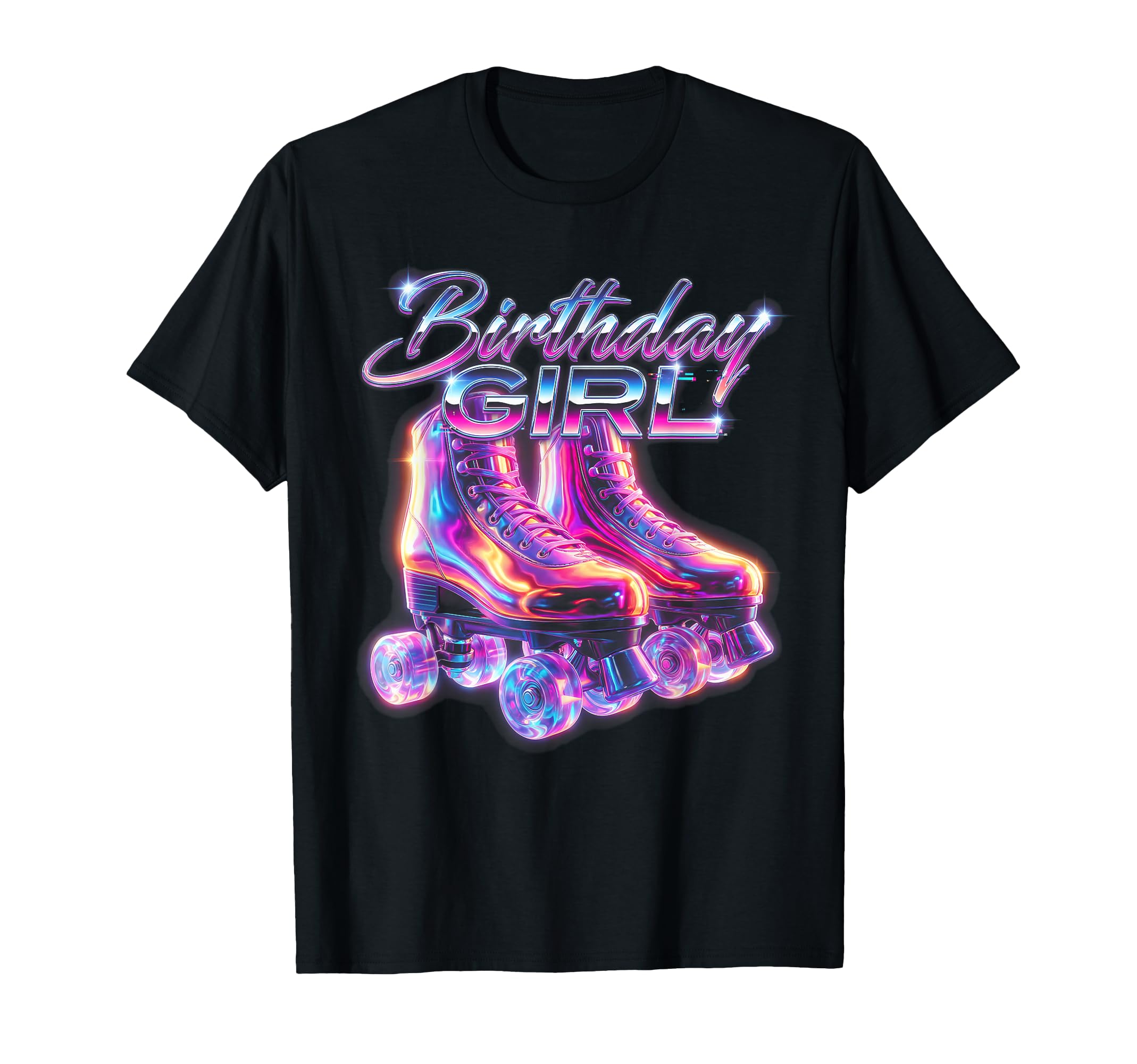 Birthday 80S Roller Skate Vaporwave T-Shirt - Trendy Graphic Unisex - T-Shirt, Sweatshirt, Hoodie