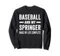 Baseball And My Springer Mama Dog Sweatshirt - Custom Art Print Unisex - T-Shirt, Sweatshirt, Hoodie