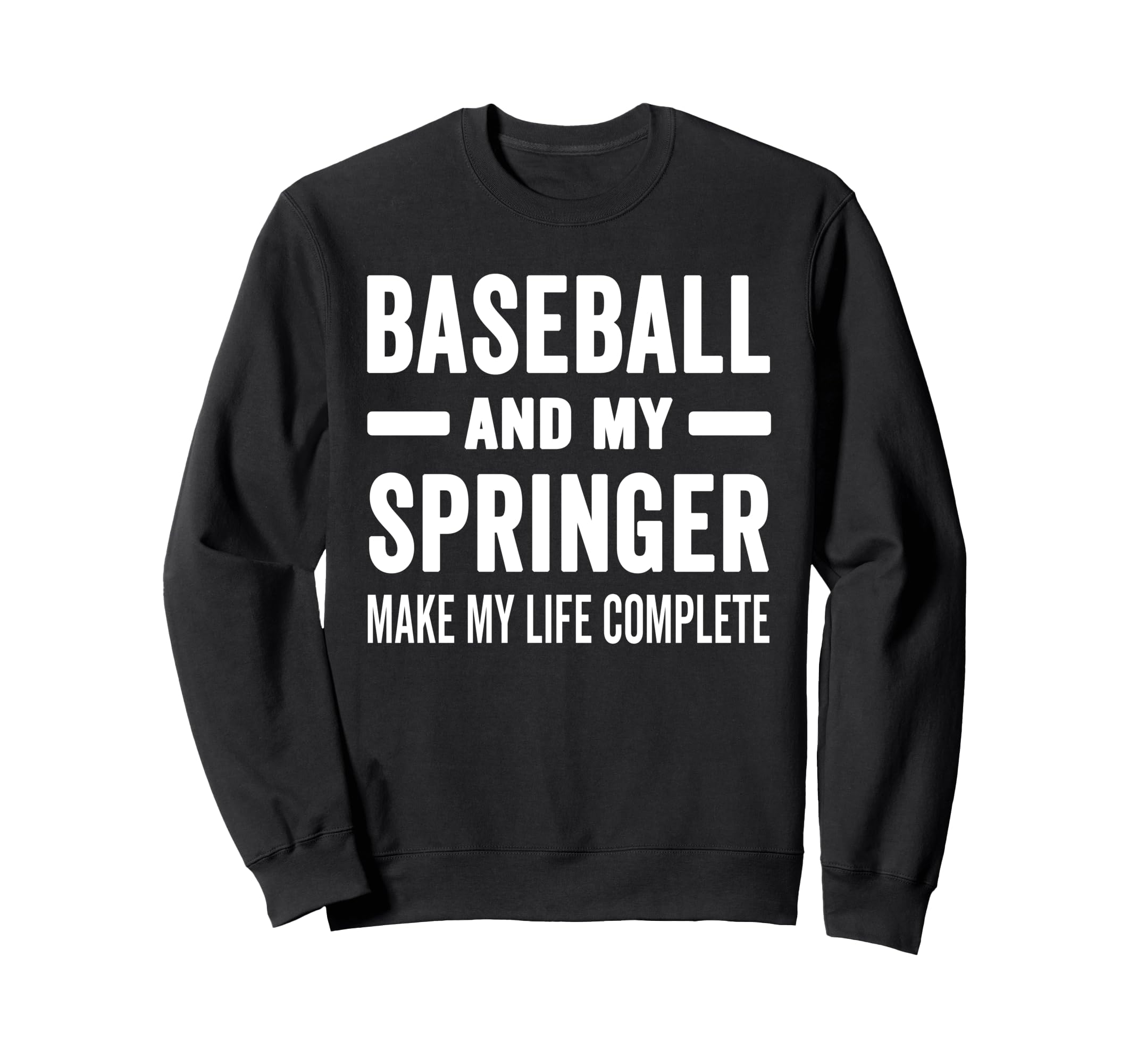 Baseball And My Springer Mama Dog Sweatshirt - Custom Art Print Unisex - T-Shirt, Sweatshirt, Hoodie