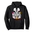 Matching Easter Baseball Bunny Family Hoodie - Aesthetic Graphic Unisex - T-Shirt, Sweatshirt, Hoodie