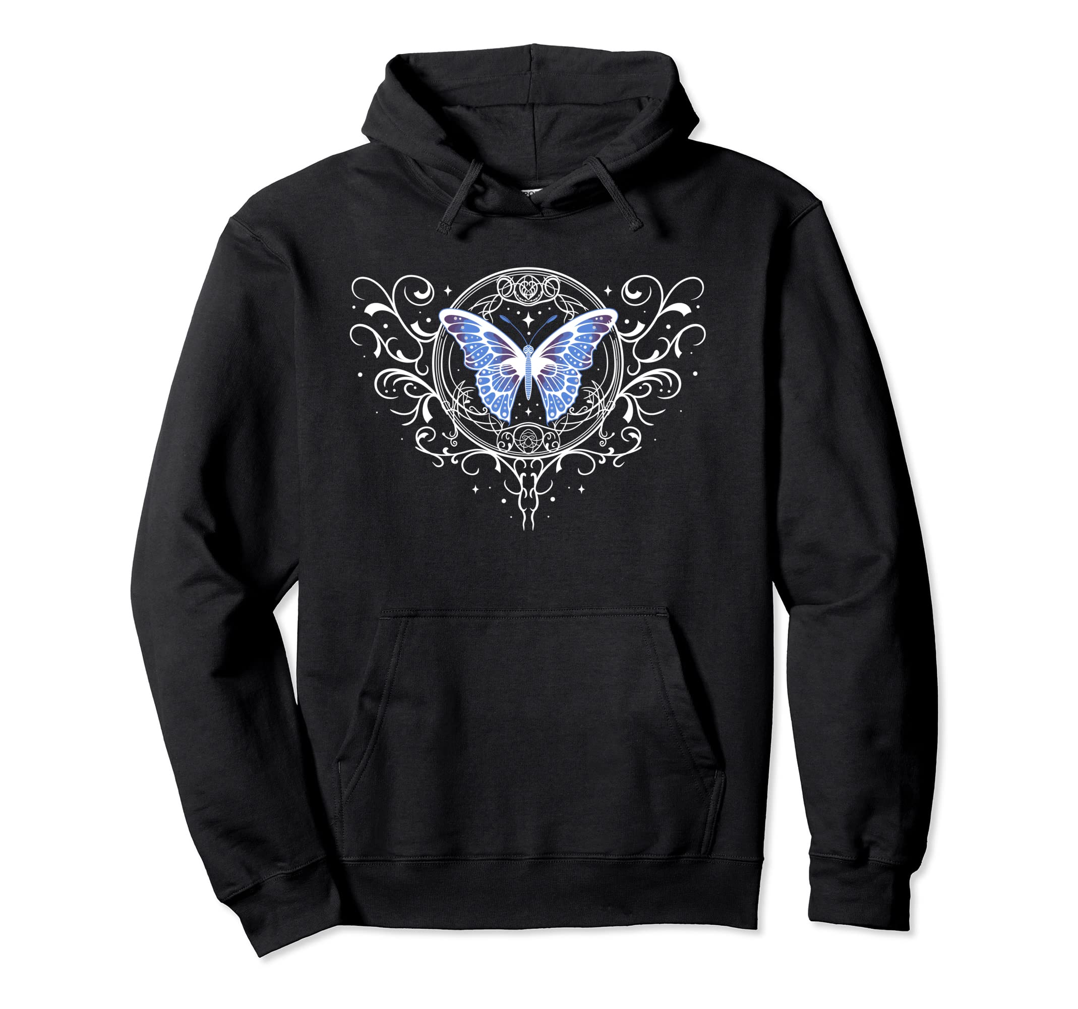 Fairycore Dark Grunge Tattoo Butterfly Hoodie - Fun Novelty Design Unisex - T-Shirt, Sweatshirt, Hoodie