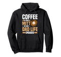 Baseball Dad Life Coffee Lover Hoodie - Custom Art Print Men Women - T-Shirt, Sweatshirt, Hoodie