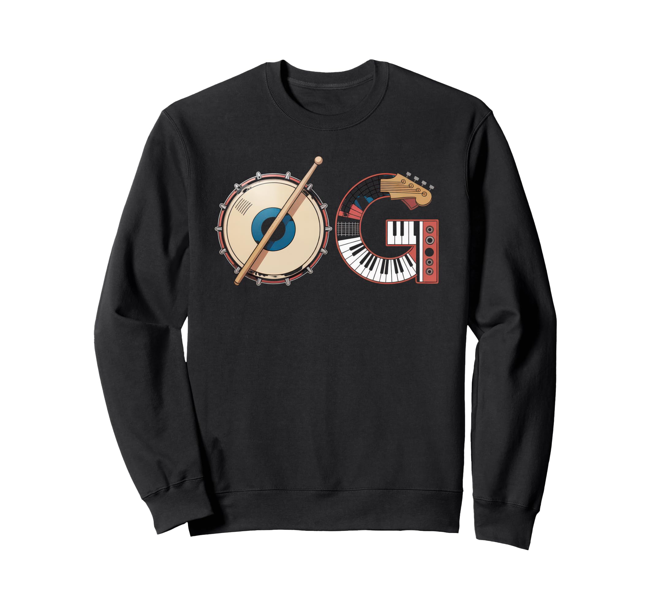 Old School Og Hip Hop Vinyl Cds Sweatshirt - Fun Novelty Design for Adults - T-Shirt, Sweatshirt, Hoodie