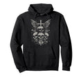 Skull Cross Y2K Grunge Aesthetic Alt Goth Hoodie - Novelty Apparel Unisex - T-Shirt, Sweatshirt, Hoodie