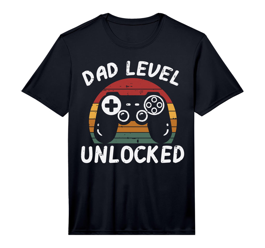 Mens Fathers Day Gamer Dad Level Unlocked T-Shirt - Trendy Graphic Unisex - T-Shirt, Sweatshirt, Hoodie