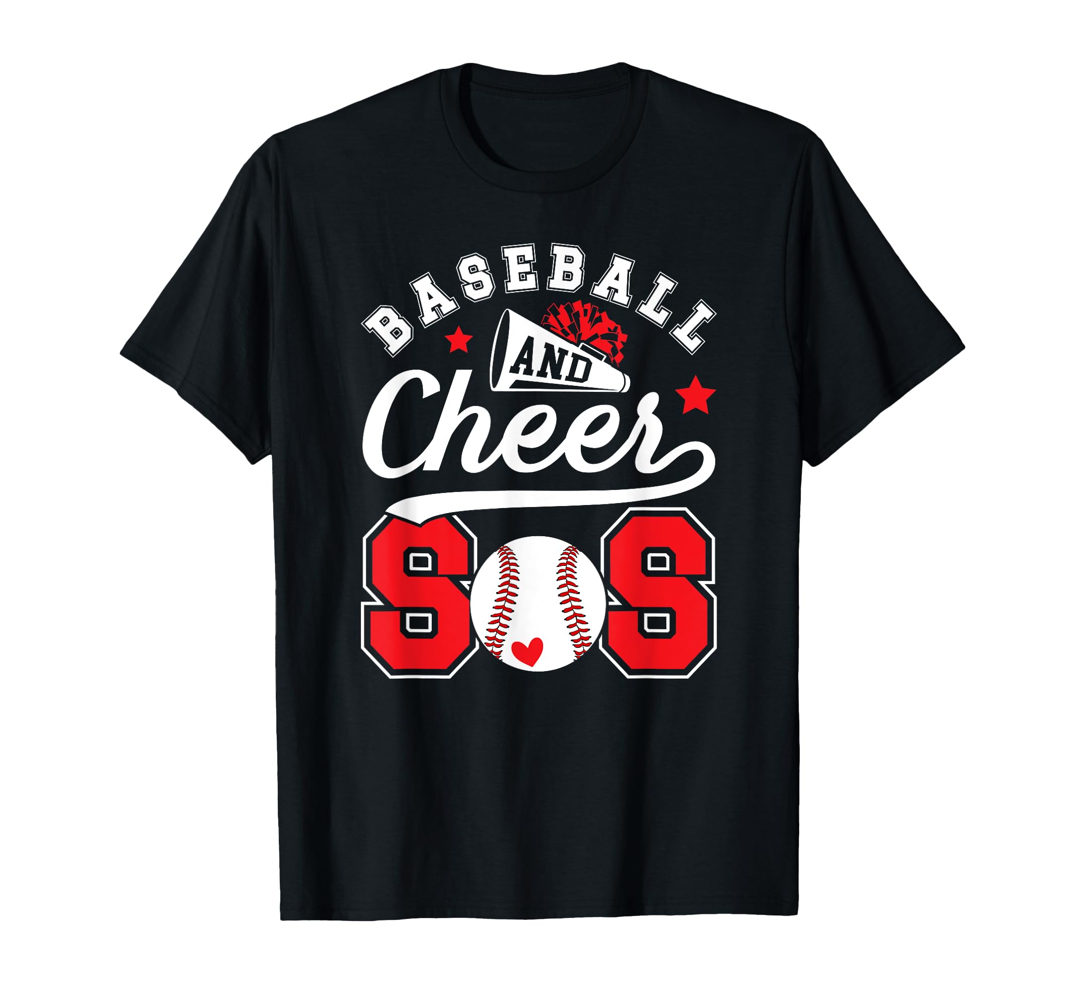 Baseball And Cheer Sis Baseball T-Shirt - Custom Art Print Unisex - T-Shirt, Sweatshirt, Hoodie