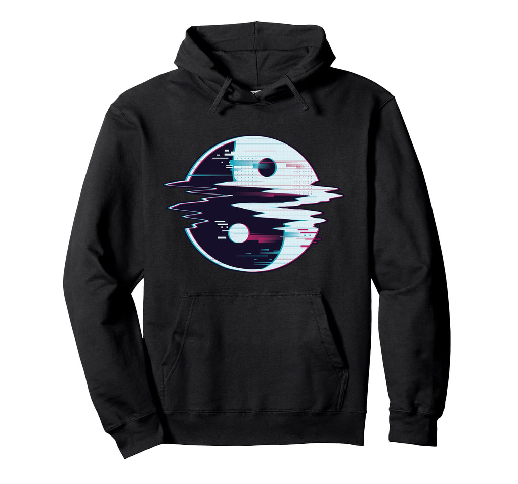 Vaporwave Aesthetic Ying Yang Japan Hoodie - Aesthetic Graphic Men Women - T-Shirt, Sweatshirt, Hoodie