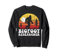 Bigfoot Researcher Distressed 80S Sweatshirt - Trendy Graphic Unisex - T-Shirt, Sweatshirt, Hoodie