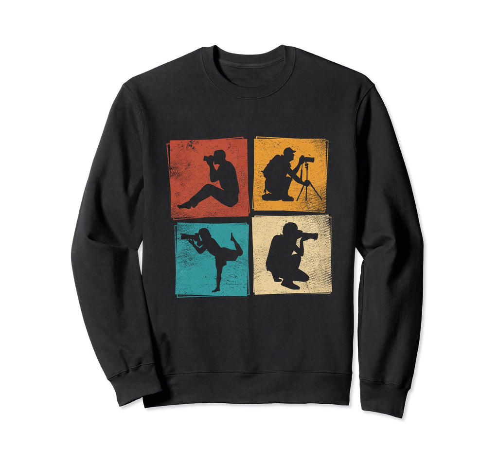 Photographer Positions Camera Sweatshirt - Novelty Apparel for Adults - T-Shirt, Sweatshirt, Hoodie