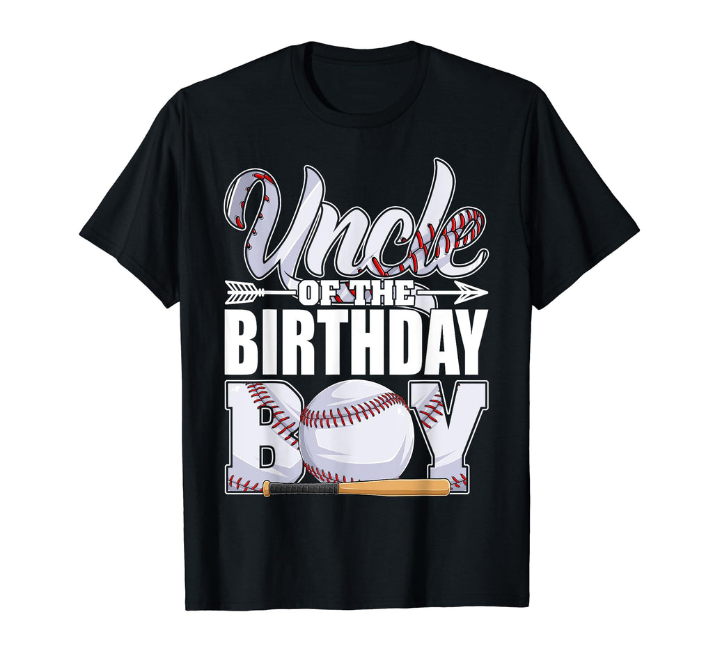 Uncle Birthday Baseball Matching T-Shirt - Minimalist Print Men Women - T-Shirt, Sweatshirt, Hoodie