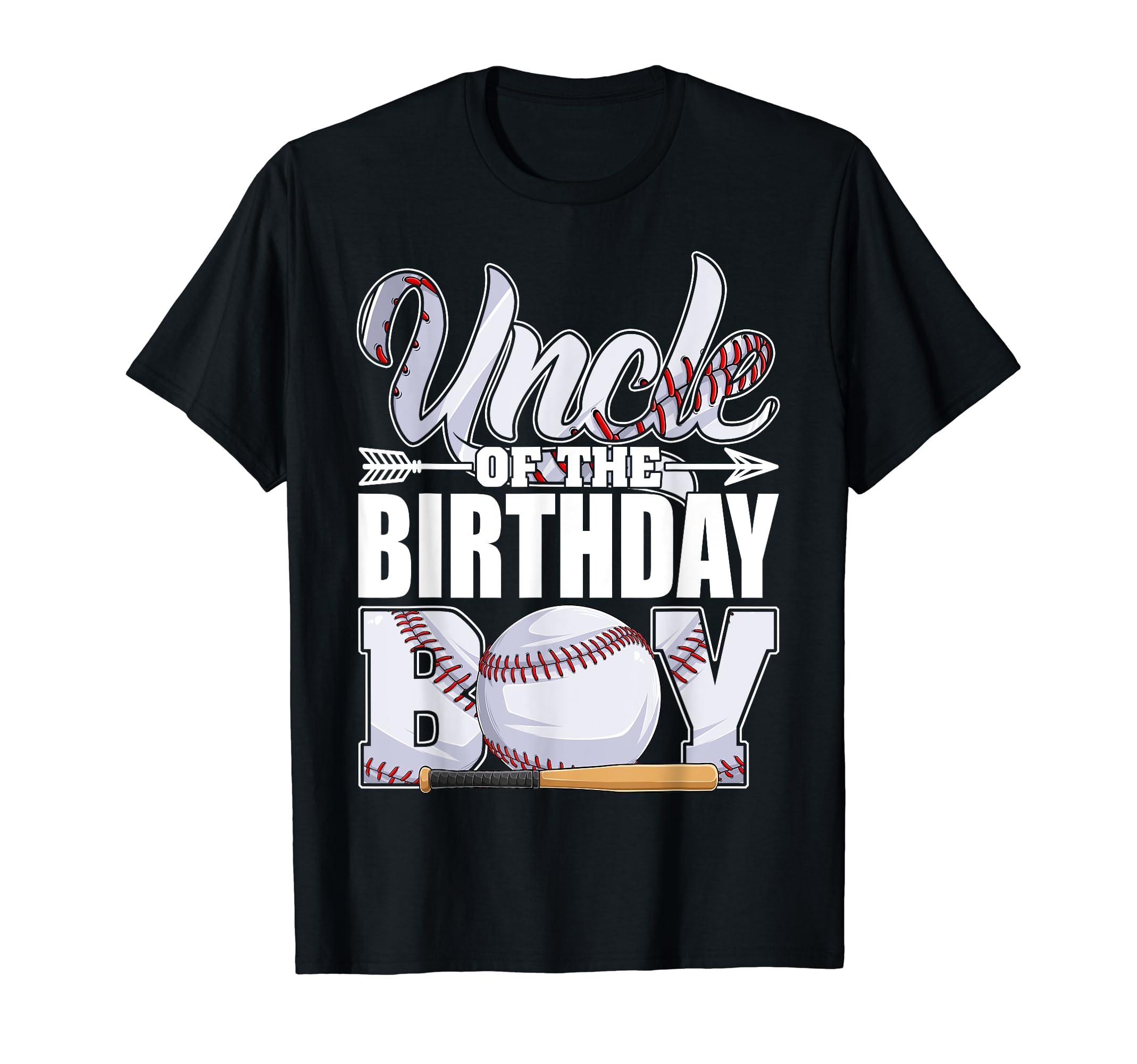 Uncle Birthday Baseball Matching T-Shirt - Minimalist Print Men Women - T-Shirt, Sweatshirt, Hoodie