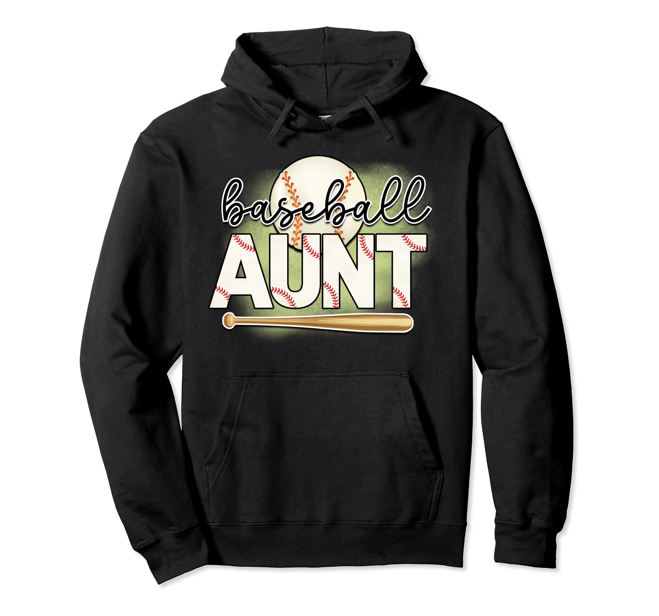Baseball Aunt Is Baseball Fan Is Hoodie - Casual Everyday Wear for Adults - T-Shirt, Sweatshirt, Hoodie