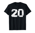 Number 20 Sport White Varsity T-Shirt - Fun Novelty Design for Adults - T-Shirt, Sweatshirt, Hoodie