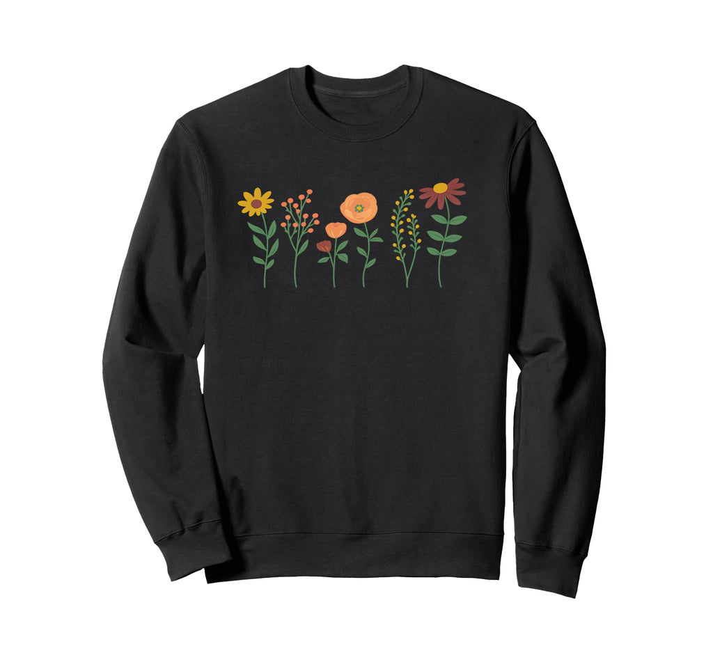 Floral Boho Wildflower Sweatshirt - Casual Everyday Wear for Adults - T-Shirt, Sweatshirt, Hoodie