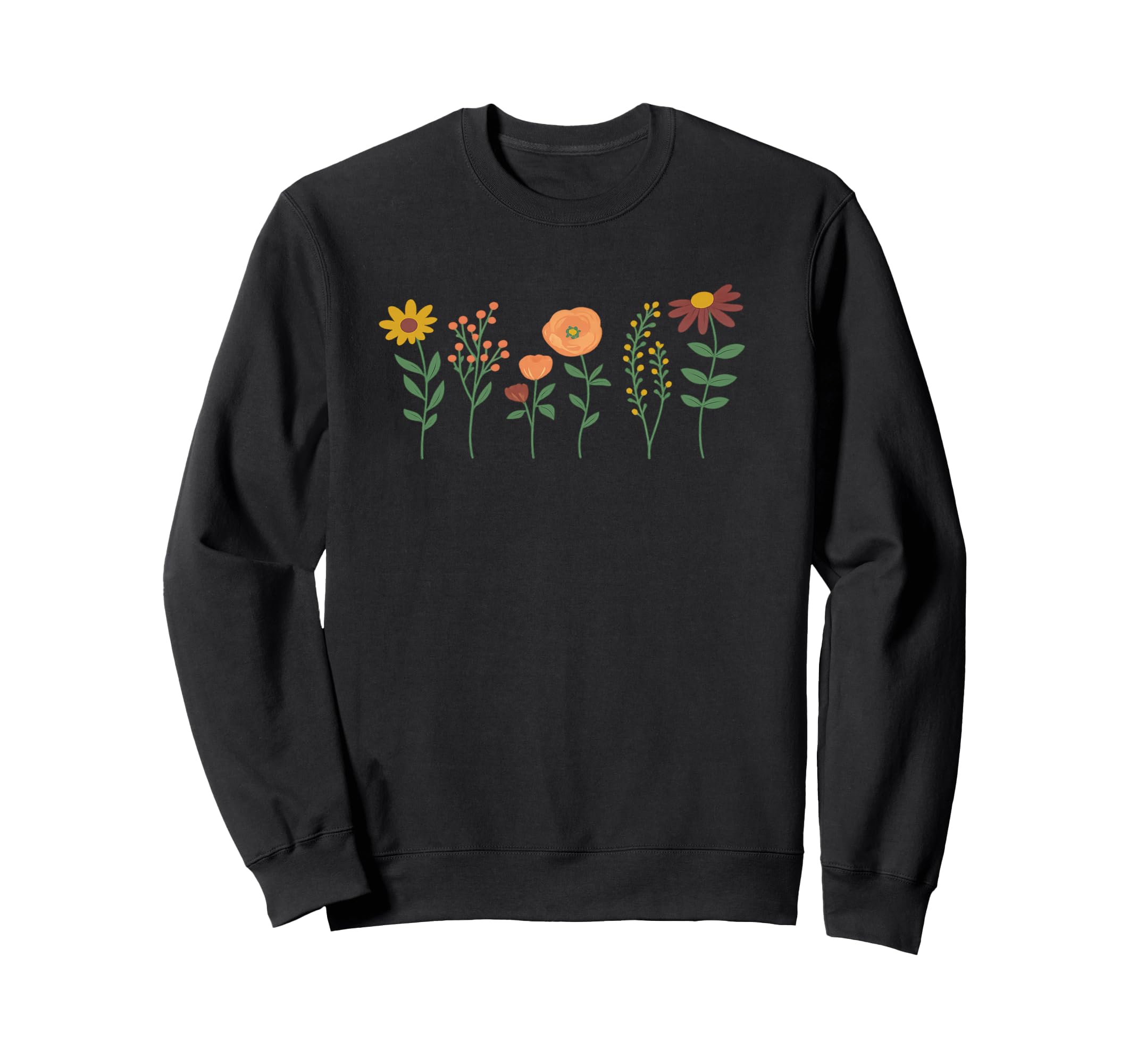 Floral Boho Wildflower Sweatshirt - Casual Everyday Wear for Adults - T-Shirt, Sweatshirt, Hoodie