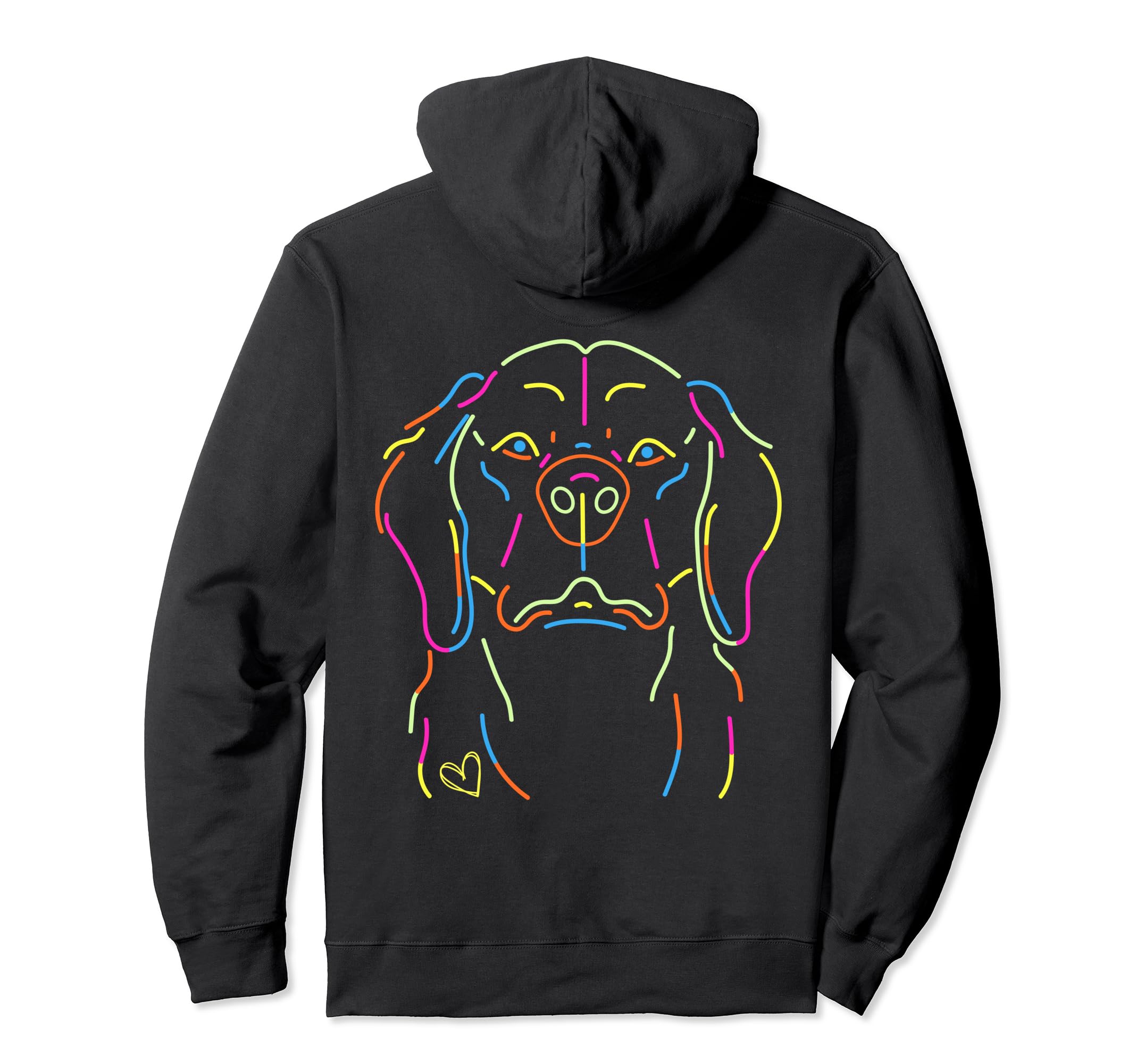 Neon Dog Delight 80S Inspired Hoodie - Aesthetic Graphic for Adults - T-Shirt, Sweatshirt, Hoodie