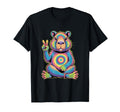 Psychedelic Capybara Peace Sign Tie Dye T-Shirt - Streetwear Style Unisex - T-Shirt, Sweatshirt, Hoodie