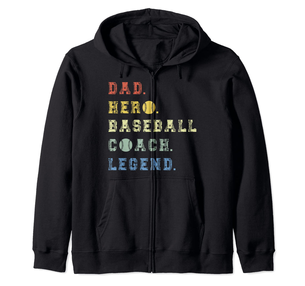 Dad Superhero Baseball Coach Sweatshirt - Streetwear Style for Adults - T-Shirt, Sweatshirt, Hoodie