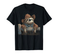 Sloth Cowboy Rodeo Cowgirl Western T-Shirt - Custom Art Print Unisex - T-Shirt, Sweatshirt, Hoodie
