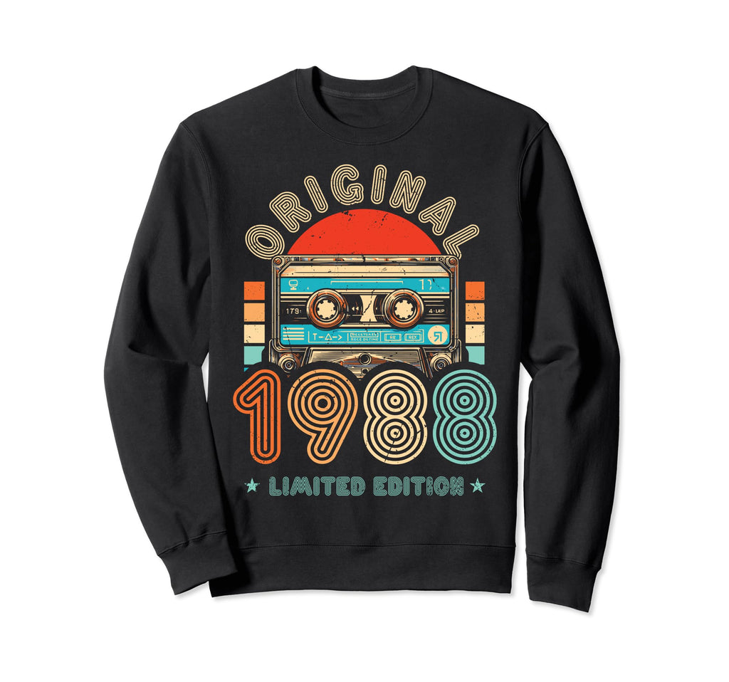 1988 Cassette Tape 36Th Birthday Sweatshirt - Custom Art Print Men Women - T-Shirt, Sweatshirt, Hoodie