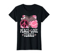 Peace Love Tennis Lover Leopard Tennis T-Shirt - Unique Graphic for Adults - T-Shirt, Sweatshirt, Hoodie