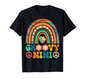 Groovy Nini Rainbow Colorful Flowers T-Shirt - Unique Graphic for Adults - T-Shirt, Sweatshirt, Hoodie