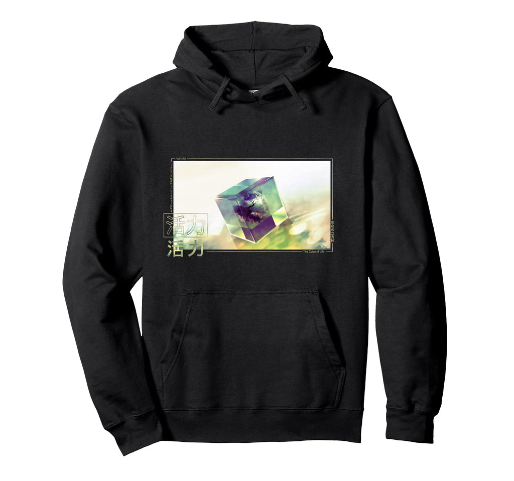 Cube Life Anime Vibes Vaporwave Aesthetic Hoodie - Trendy Graphic Unisex - T-Shirt, Sweatshirt, Hoodie