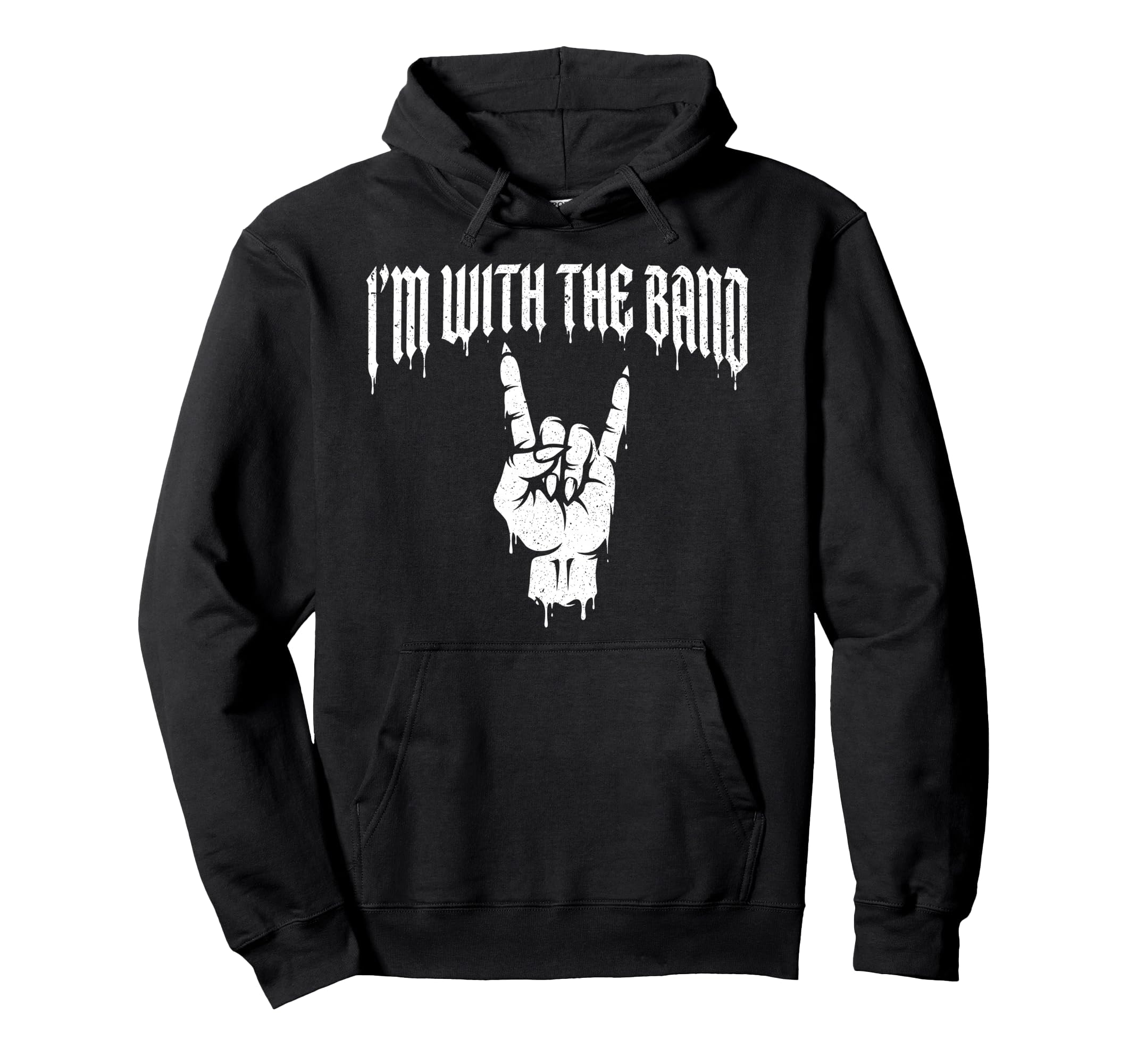 Im Band Rock Music Lover Rock Sign Hoodie - Streetwear Style for Adults - T-Shirt, Sweatshirt, Hoodie