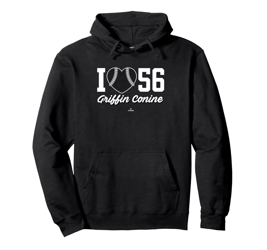 I Heart Baseball Griffin Conine Miami Hoodie - Streetwear Style for Adults - T-Shirt, Sweatshirt, Hoodie