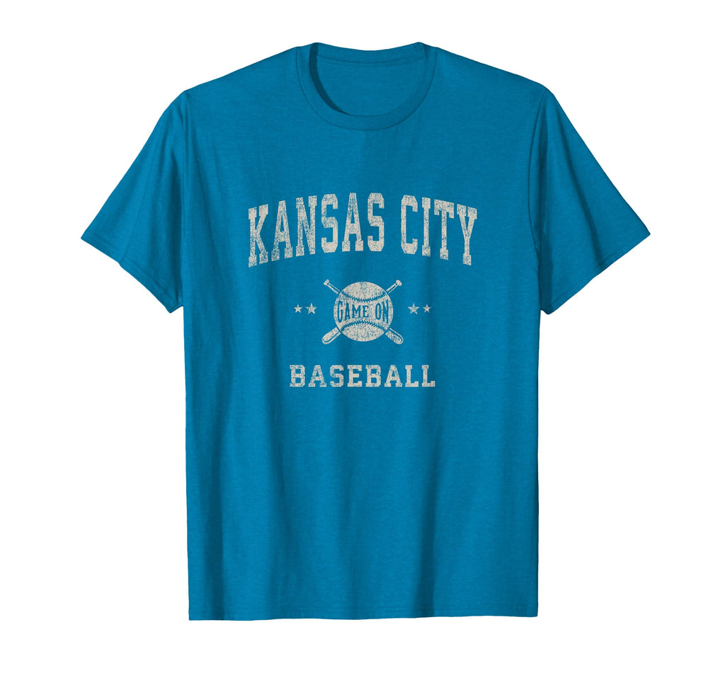 Kansas City Baseball Throwback T-Shirt - Graphic Print Unisex - T-Shirt, Sweatshirt, Hoodie