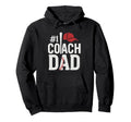 Number One Baseball Dad Fathers Day 1 Hoodie - Graphic Print for Adults - T-Shirt, Sweatshirt, Hoodie