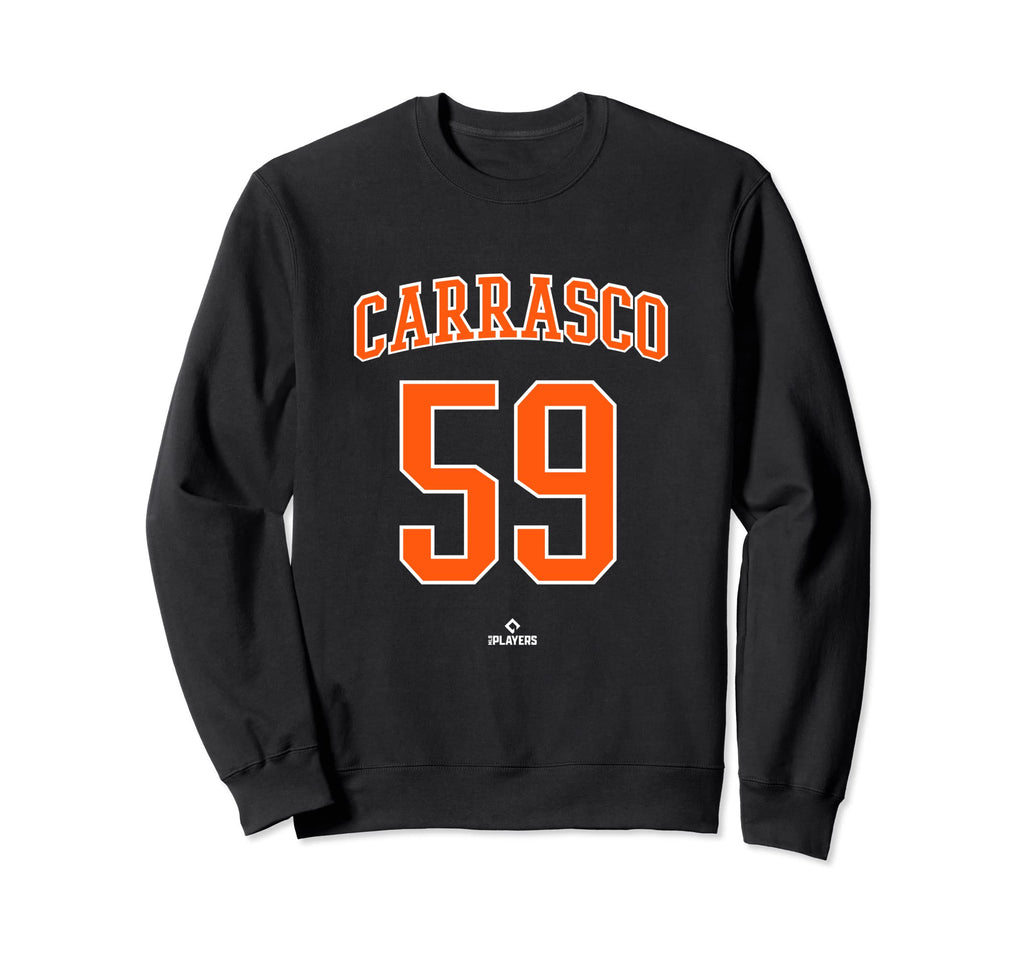 Carlos Carrasco New York Baseball Sweatshirt - Novelty Apparel Unisex - T-Shirt, Sweatshirt, Hoodie