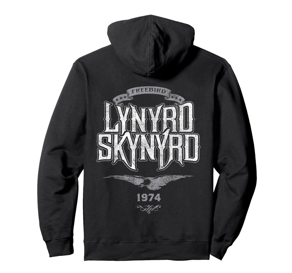 Lynyrd Skynyrd Freebird Logo 1974 Hoodie - Casual Everyday Wear Men Women - T-Shirt, Sweatshirt, Hoodie