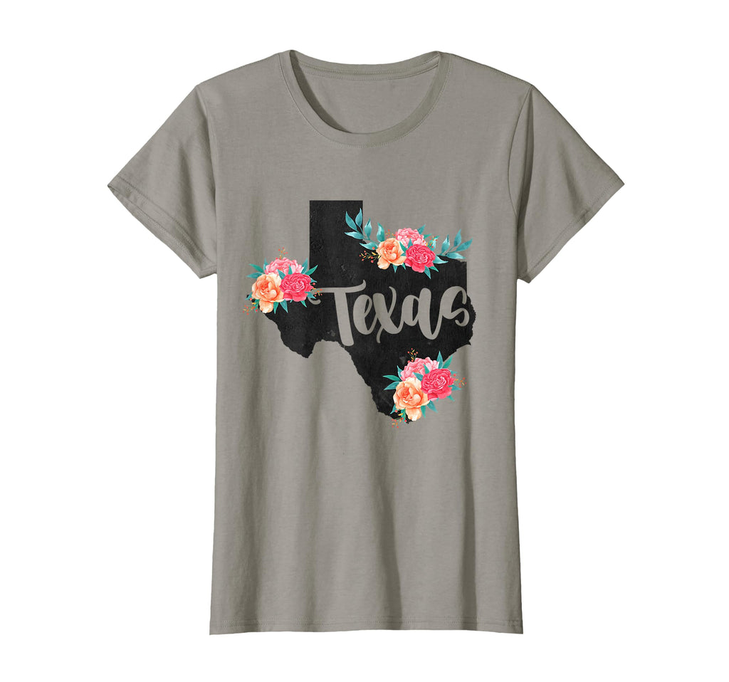 Texas Home State Map Pride Flowers T-Shirt - Custom Art Print Men Women - T-Shirt, Sweatshirt, Hoodie